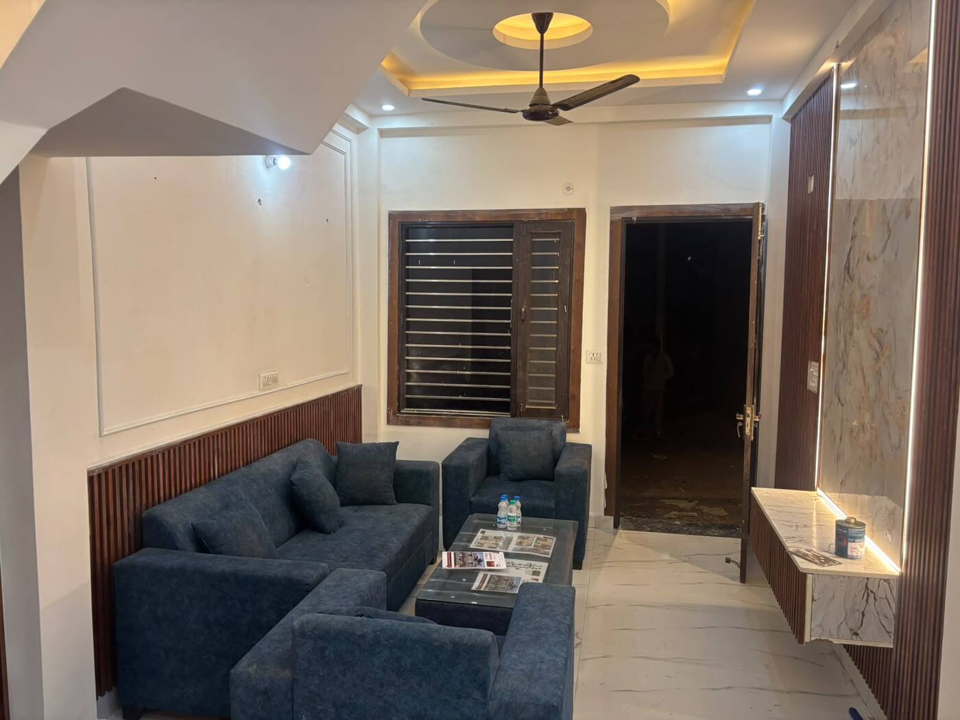 Living room of a finished villa
