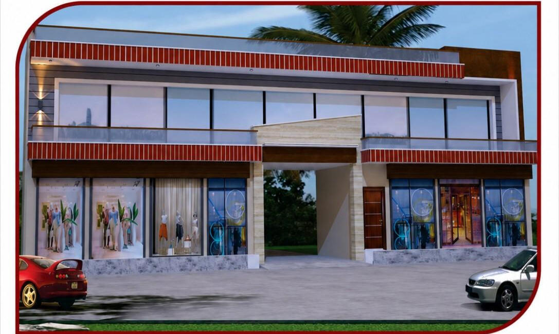 Render of the shop front elevation